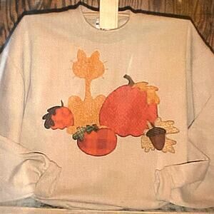 Donnas Unique Fashions DUFPFC19 Pattern Cat In The Pumpkin Patch Holiday